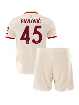 Bayern Munich Aleksandar Pavlovic #45 Dječji Rezervni Dres kompleti 2024-25 Kratak Rukavima (+ kratke hlače)